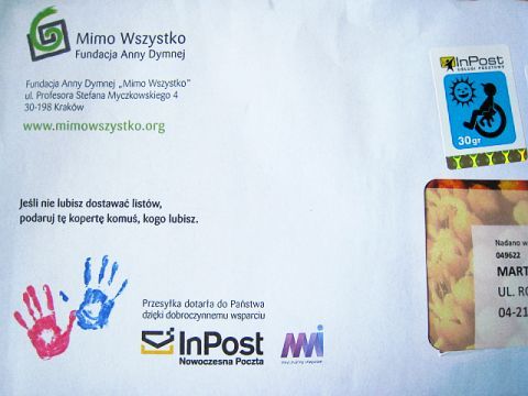 Direct mailing Fundacji “Mimo Wszystko”