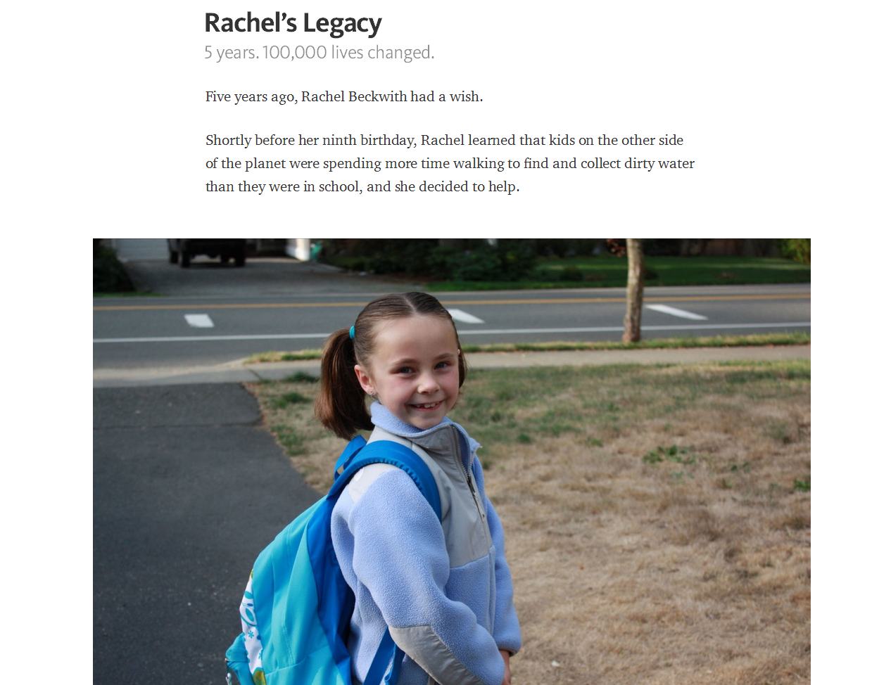 Prawdziwa historia Rachel i Peer-2-Peer Fundraising